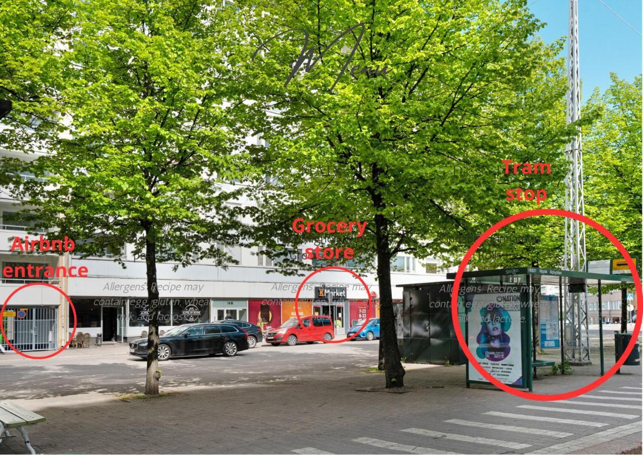 Just Renovated Stylish Nordic Studio By Tram Stop Helsinky Exteriér fotografie